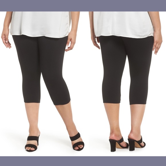 NWT! Lyssé Control Top Capri Leggings Black SZ 3X - Picture 1 of 9